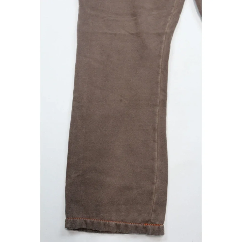 True Religion Sweatpants Men's Small Brown Big T Straight Leg Drawstring Track